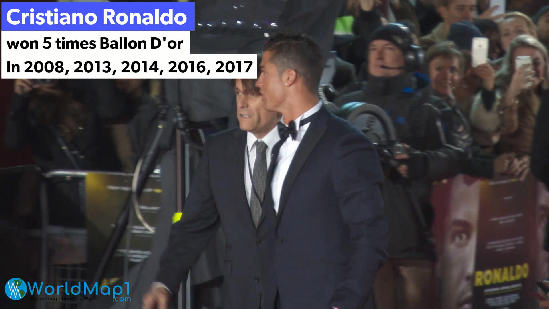 Cristiano Ronaldo gewinnt fünfmal den FIFA Ballon d'or